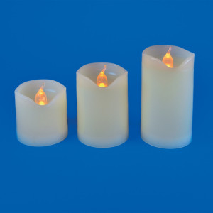 Декоративная свеча  ULD-F060 WARM WHITE CANDLE SET3