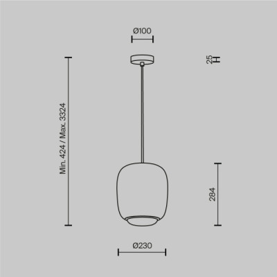 Подвесной светильник Brio MOD466PL-L12GR3K